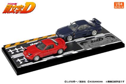 MD64211 ﾓﾃﾞﾗｰｽﾞ 1/64 頭文字D ｾｯﾄVol.11 末次ﾄｵﾙﾛｰﾄﾞｽﾀｰ(NA6CE) & 川井淳郎ｽｶｲﾗｲﾝ(ER34)