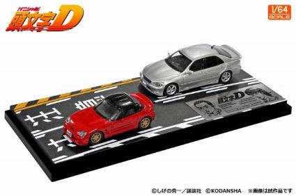 MD64214 ﾓﾃﾞﾗｰｽﾞ 1/64 頭文字D ｾｯﾄVol.14 坂本ｶﾌﾟﾁｰﾉ & 秋山延彦ｱﾙﾃｯﾂｧ