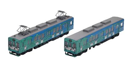 326601 鉄道ｺﾚｸｼｮﾝ 伊賀鉄道200系205編成(忍者列車緑色)2両ｾｯﾄD