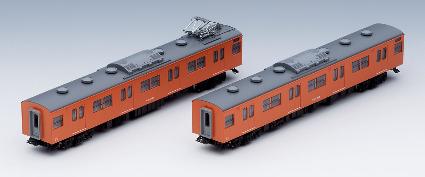 98456 103系(JR西日本仕様･黒ｻｯｼ･ｵﾚﾝｼﾞ)増結ｾｯﾄ(2両)