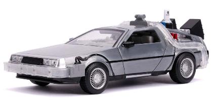 JADA31468 JADA TOYS 1/24 ﾊﾞｯｸ･ﾄｩ･ｻﾞ･ﾌｭｰﾁｬｰ ﾊﾟｰﾄ II ﾀｲﾑﾏｼｰﾝ (ﾃﾞﾛﾘｱﾝ) 点灯ｷﾞﾐｯｸ付