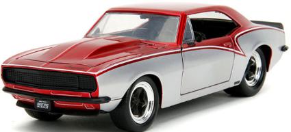 JADA34719 Jada Toys 1/24 1967 ｼｪﾋﾞｰ ｶﾏﾛ ｼﾙﾊﾞｰ/ﾚｯﾄﾞﾒﾀﾘｯｸ