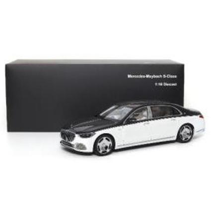 820121 ALMOST REAL 1/18 Mercedes-Maybach S-Class - 2021 - Obsidian Black/Diamond White
