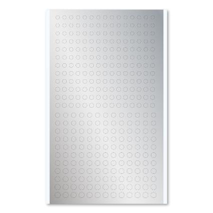 CMS-M-SIL 円形ﾒﾀﾘｯｸｼｰﾙM(3.0~4.6mm)ｼﾙﾊﾞｰ(1枚入)