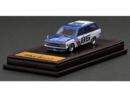 IG2930 IGﾓﾃﾞﾙ 1/64 Datsun Bluebird (510) Wagon Blue/White