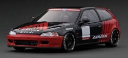 IG3046IGﾓﾃﾞﾙ 1/18 Honda CIVIC (EG6) Black/Red