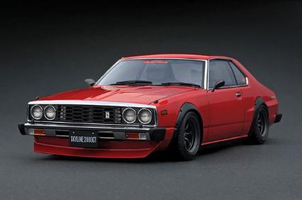 IG3467 IGﾓﾃﾞﾙ 1/18 Nissan Skyline 2000 GT-ES (C210) Red