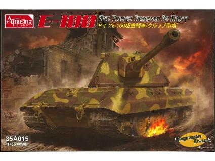 AMH35A015 ｱﾐｭｰｼﾞﾝｸﾞﾎﾋﾞｰ 1/35 ﾄﾞｲﾂ E-100 超重戦車  (ｸﾙｯﾌﾟ砲塔型､履帯更新版)