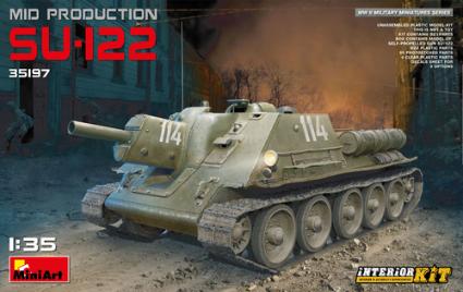 MA35197 ﾐﾆｱｰﾄ 1/35 SU-122中期生産型ﾌﾙｲﾝﾃﾘｱ(内部再現)