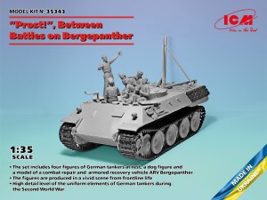 35343 ICM 1/35 ﾄﾞｲﾂ ﾍﾞﾙｹﾞﾊﾟﾝﾂｧｰw/ 戦車兵