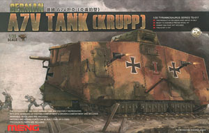 MENTS-017 ﾓﾝﾓﾃﾞﾙ 1/35 WW1 ﾄﾞｲﾂA7V戦車 (ｸﾙｯﾌﾟ)