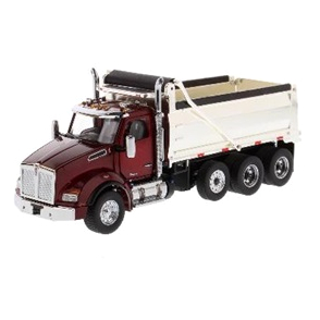 71059 DIECAST MASTERS 1/50 ｹﾝﾜｰｽ T880 SBFA ﾀﾞﾝﾌﾟﾄﾗｯｸ  ﾗﾃﾞｨｱﾝﾄﾚｯﾄﾞｷｬﾌﾞ ｸﾛｰﾑﾎﾞﾃﾞｨ