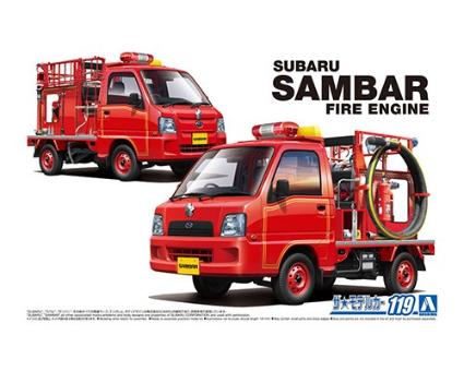 ｻﾞ･ﾓﾃﾞﾙｶｰNo.119 1/24 ｽﾊﾞﾙ TT2 ｻﾝﾊﾞｰ 消防車'11