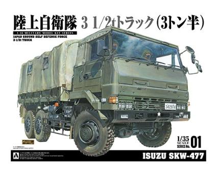 058909 ﾐﾘﾀﾘｰﾓﾃﾞﾙｷｯﾄ No.01 1/35 3 1/2t ﾄﾗｯｸ (SKW-477)