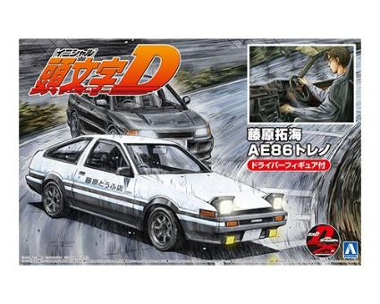 1/24 頭文字D 14 藤原拓海 AE86ﾄﾚﾉ ﾌﾟﾛｼﾞｪｸﾄD仕様 ﾄﾞﾗｲﾊﾞｰﾌｨｷﾞｭｱ付