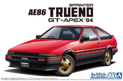 ｻﾞ･ﾓﾃﾞﾙｶｰNo.86 1/24 ﾄﾖﾀ AE86ｽﾌﾟﾘﾝﾀｰﾄﾚﾉ GT-APEX'84