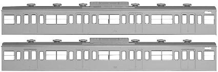 18504 国鉄(JR)103系<低運・非ユニット窓・冷改車> 増結用サハ2両ボディキット