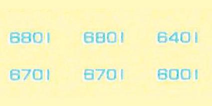 6475 車両ﾏｰｸ 京王6000系対応(銀色)