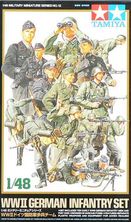 32512 1/48 WWIIﾄﾞｲﾂ国防軍歩兵ﾁｰﾑ