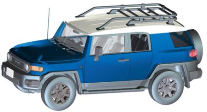 車NX-9 1/24 ﾄﾖﾀ FJｸﾙｰｻﾞｰ(ﾎﾜｲﾄ)