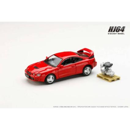 HJ641064AR HJ64 1/64 Toyota ｾﾘｶ GT-FOUR WRC EDITION (ST205) ｴﾝｼﾞﾝﾃﾞｨｽﾌﾟﾚｲﾓﾃﾞﾙ付き ｽｰﾊﾟｰﾚｯﾄﾞIV