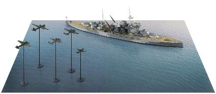 SPS25 ｲｷﾞﾘｽ海軍 戦艦 ｳｫｰｽﾊﾟｲﾄ VS ﾄﾞｲﾂ空軍爆撃航空団