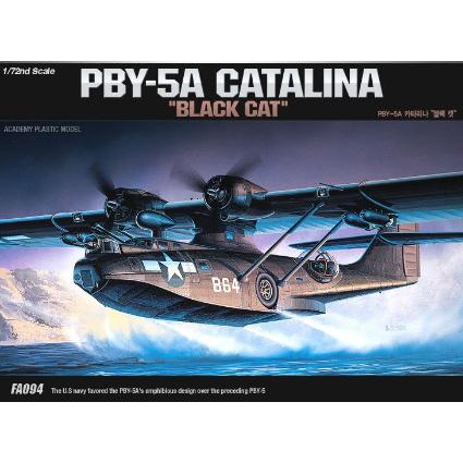 12487 ｱｶﾃﾞﾐｰ 1/72 PBYPBY-5A ｶﾀﾘﾅﾌﾞﾗｯｸｷｬｯﾄ