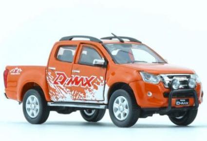 64B0284 BM CREATIONS 1/64 いすゞ D-Max 2018 ｵﾚﾝｼﾞ ｽﾃｯｶｰ ｱｸｾｻﾘｰﾊﾟｯｸ RHD