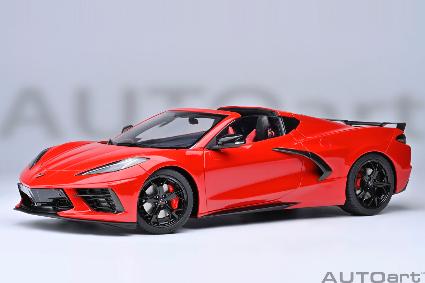 71282 1/18 ｼﾎﾞﾚｰ ｺﾙﾍﾞｯﾄ (C8) ｽﾃｨﾝｸﾞﾚｲ Z51 (ﾚｯﾄﾞ)