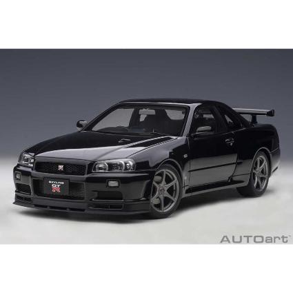 77407 1/18 日産 ｽｶｲﾗｲﾝGT-R (R34) Vｽﾍﾟｯｸ II (ﾌﾞﾗｯｸﾊﾟｰﾙ)
