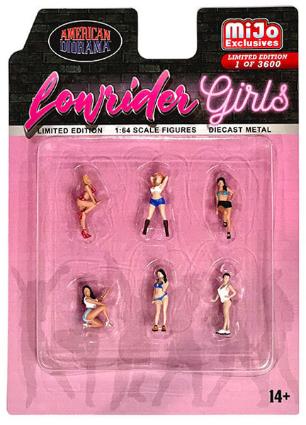 AD-76521MJ ﾀｰﾏｯｸﾜｰｸｽ 1/64 Figure Set - Lowrider Girls