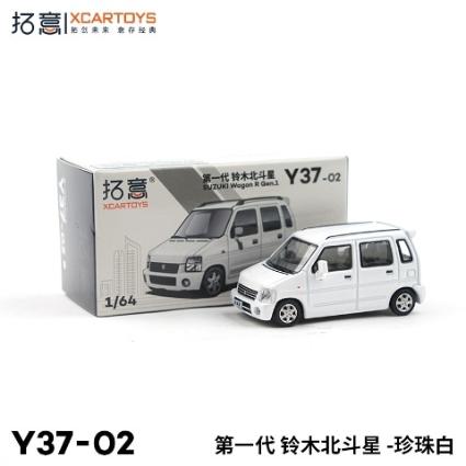 Y37-02 拓意XCARTOYS 1/64 初代ｽｽﾞｷ ﾜｺﾞﾝR ﾊﾟｰﾙ･ﾎﾜｲﾄ