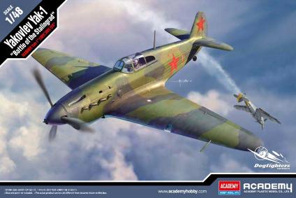 12343 ｱｶﾃﾞﾐｰ 1/48 ﾔｺﾌﾞﾚﾌ Yak-1'ｽﾀｰﾘﾝｸﾞﾗｰﾄﾞ攻防戦'