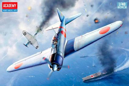 12352 ｱｶﾃﾞﾐｰ 1/48 零式艦上戦闘機21型 'ﾐｯﾄﾞｳｪｲの戦い'