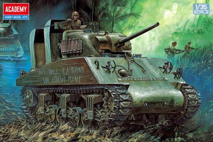 13562 ｱｶﾃﾞﾐｰ 1/35 M4A2(75) ｼｬｰﾏﾝ '太平洋戦線'