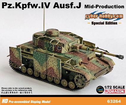 DRR63263 ﾄﾞﾗｺﾞﾝ 1/72 WW.II ﾄﾞｲﾂ軍 IV号戦車J型 中期生産型 第15装甲擲弾兵師団 第115戦車大隊 ﾍﾞﾙｷﾞ-1944