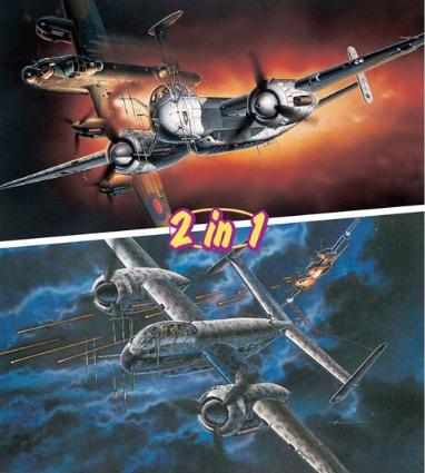 DR5121 ﾄﾞﾗｺﾞﾝ 1/72 WW.II ﾊｲﾝｹﾙHe219A-0ｳｰﾌｰ/He219A-7ｵｳﾙ 2in1