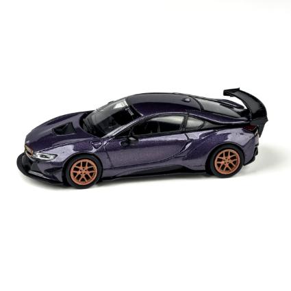 PA-55153 PARAGON 1/64 ﾘﾊﾞﾃｨｳｫｰｸ BMW i8 ﾄﾜｲﾗｲﾄﾊﾟｰﾌﾟﾙ/ｺﾞｰﾙﾄﾞﾎｲｰﾙ LHD