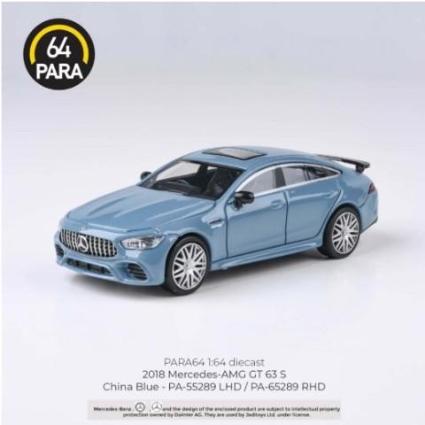 PA-55289 PARAGON 1/64 ﾒﾙｾﾃﾞｽAMG GT 63 S ﾁｬｲﾅﾌﾞﾙｰ LHD