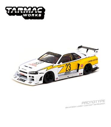 T43-021-WHT ﾀｰﾏｯｸﾜｰｸｽ 1/43 LB-ER34 Super Silhouette SKYLINE White