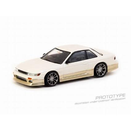 T64G-025-WH ﾀｰﾏｯｸﾜｰｸｽ 1/64 VERTEX Nissan Silvia S13 White / Gold