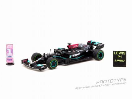 T64G-F037-LH3 ターマックワークス 1/64 Mercedes-AMG F1 W12 E Performance Russian Grand Prix 2021 Winner 100th