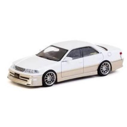 T64G-024-WH ﾀｰﾏｯｸﾜｰｸｽ 1/64 VERTEX Toyota Mark II JZX100 White Metallic
